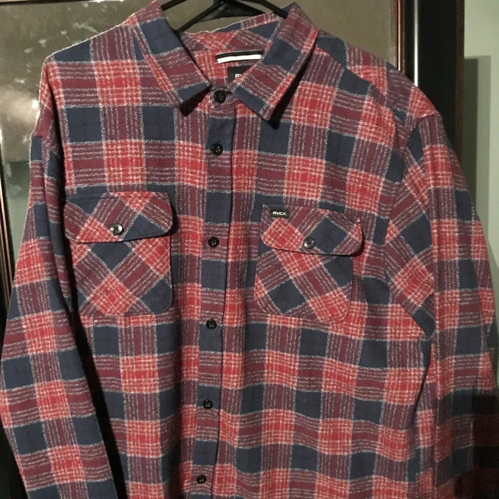 RVCA Flannel Button Down Shirt